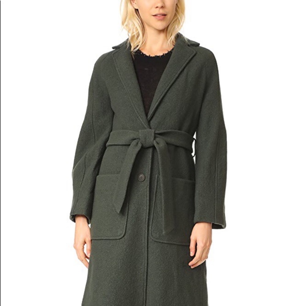 Apiece Apart Taos Wrap Wool Coat in Valley
